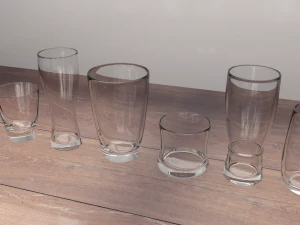 water glass set 3D Model