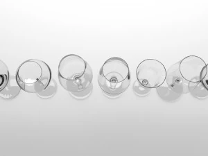 wine glass set 3D Model