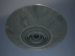 alien spaceship 2 3D Model