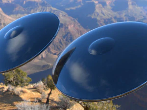 alien spaceship 2 3D Model