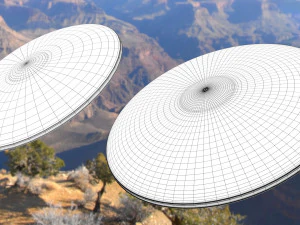 alien spaceship 2 3D Model