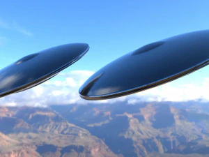 alien spaceship 2 3D Model