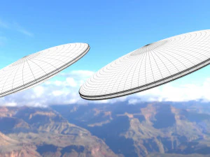 alien spaceship 2 3D Model