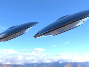 alien spaceship 2 3D Model