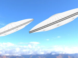alien spaceship 2 3D Model