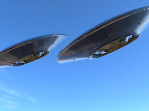 alien spaceship 2 3D Model