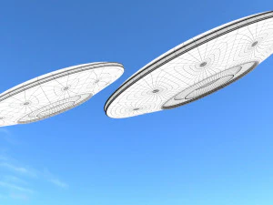 alien spaceship 2 3D Model