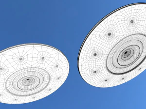 alien spaceship 2 3D Model