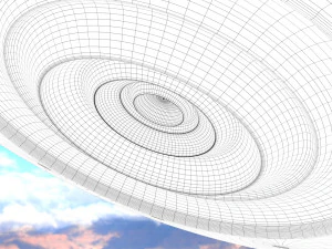 alien spaceship 2 3D Model