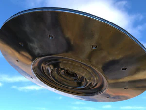 alien spaceship 2 3D Model