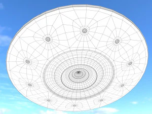 alien spaceship 2 3D Model