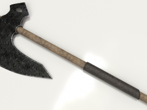old hammered axe 3D Model