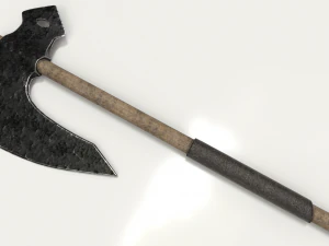 vecchia ascia martellata Modello 3D