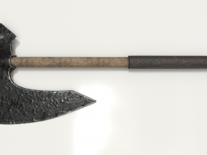 old hammered axe 3D Model