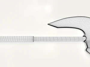 old hammered axe 3D Model