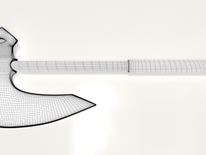 old hammered axe 3D Model
