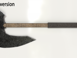 old hammered axe 3D Model