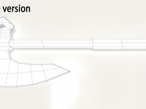 old hammered axe 3D Model