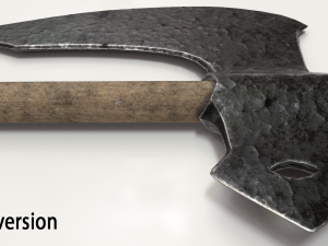 old hammered axe 3D Model