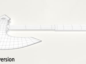 old hammered axe 3D Model