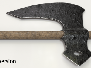 old hammered axe 3D Model