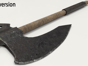 old hammered axe 3D Model