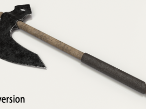 old hammered axe 3D Model