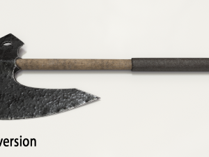old hammered axe 3D Model