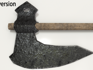 old hammered axe 3D Model