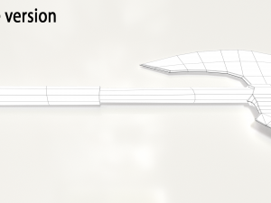 old hammered axe 3D Model