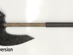 old hammered axe 3D Model