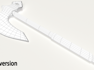 old hammered axe 3D Model
