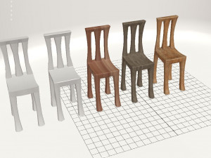 chair 3D मॉडल