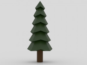 low poly island scene 3D Model