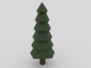 low poly island scene 3D Model