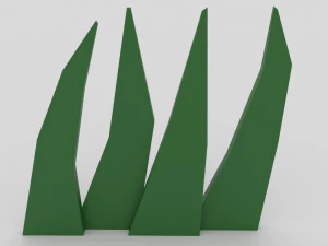 low poly island scene 3D Model