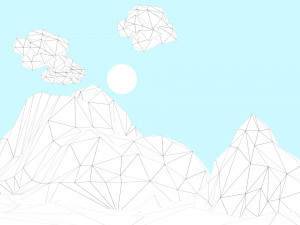 low poly tropical island 3D Model