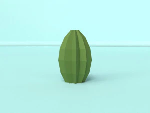 низкополигональный оазис 3D Модель