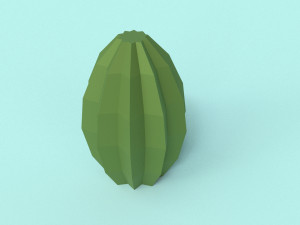 low poly oasis 3D Model