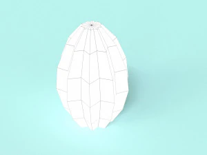 низкополигональный оазис 3D Модель