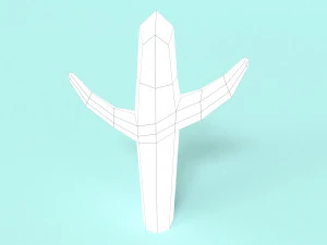 низкополигональный оазис 3D Модель