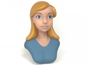 zgirl bust 3D मॉडल