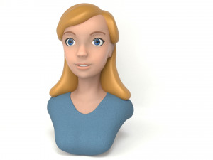 zgirl bust 3D मॉडल