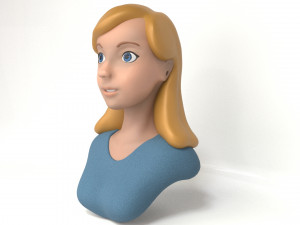 zgirl bust 3D मॉडल