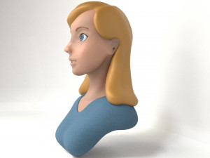 zgirl bust 3D मॉडल