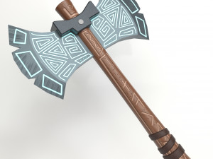 runic axe 3D Model