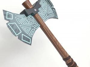 hache runique Modèle 3D