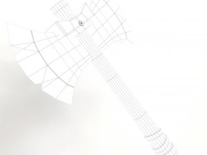 hache runique Modèle 3D