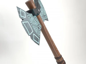 hache runique Modèle 3D