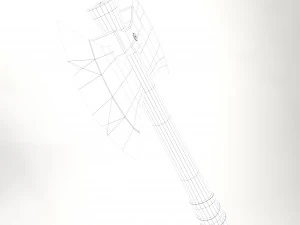 hache runique Modèle 3D